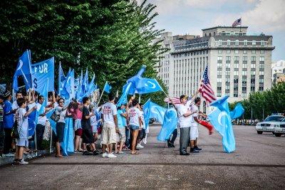 Colorful demonstrators