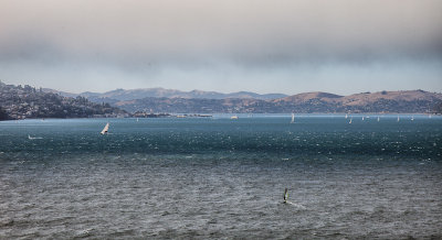 That is Sausalito on the left and Tiburon in the center