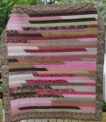 Pink and brown Jelly Roll by Val 2011