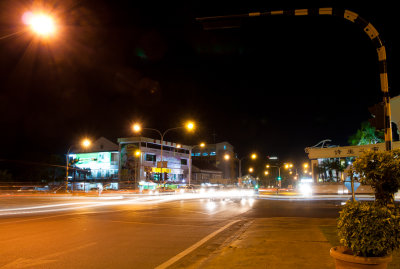 Sibu Street at night