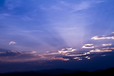 Sunset at Yuanmou Soil Forest