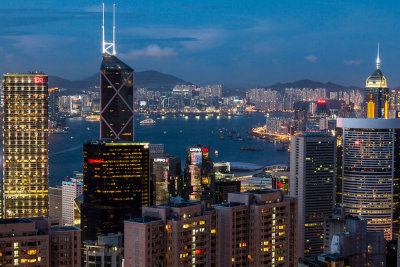 Victoria Harbour at dawn 