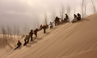 KULUN QI, INNER MONGOLIA - DUNE WALK IN THE GOBI DESERT EDGE (86).JPG