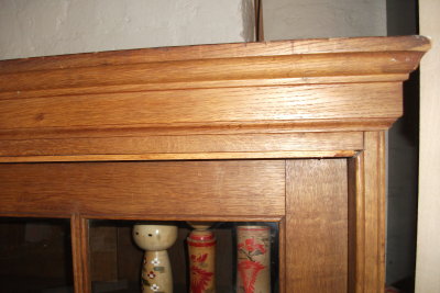 Large oak bookcase