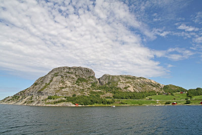 Berg onderweg