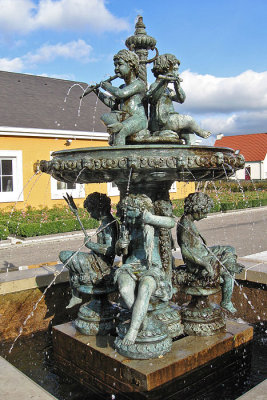 De fontein op het park