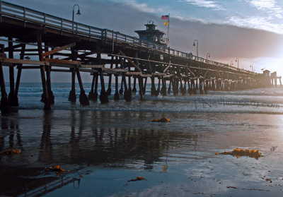 Pier reflections late afternoon