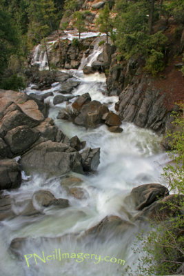 Cascade falls downriver