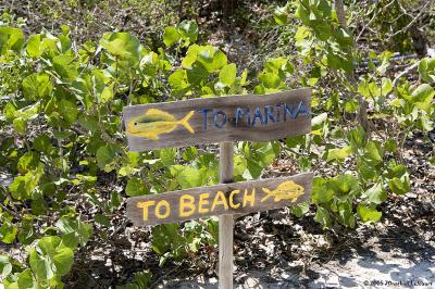 Road Signs on Compass Cay