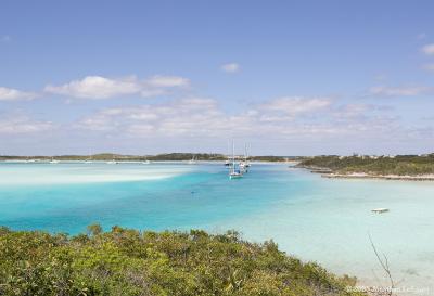 Boats Moored at Warderick Wells Cay