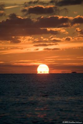 Sun Melting into the Sea