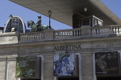 Outside the Albertina Museum