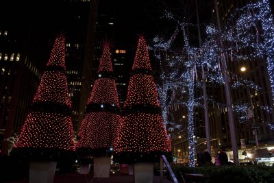 Decorations near Rockefeller Center