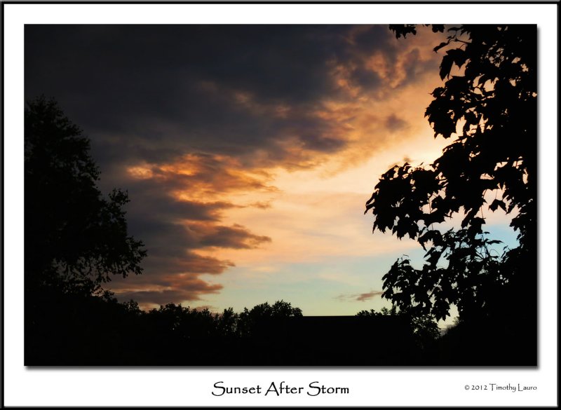 Sunset After a Summertime Storm
