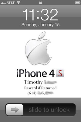 Customized Lock Screen for my 4s
