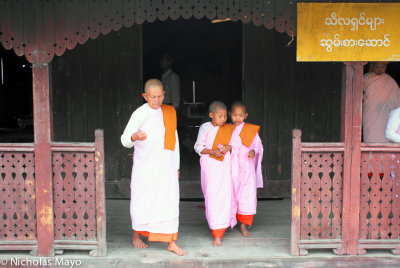 Burma (Shan State) - Two Young & One Older Nun