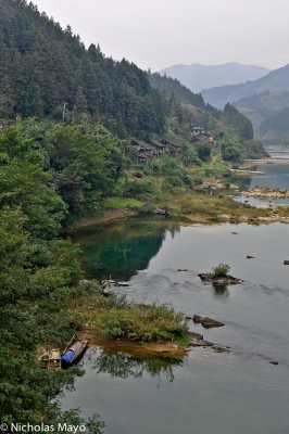 China (Guizhou) - Bucolic Riverine Scene