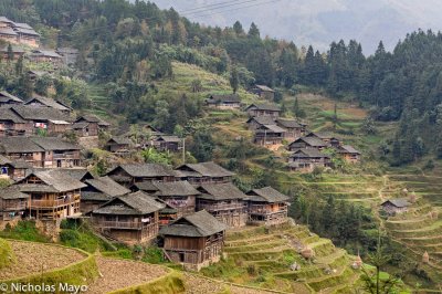 China (Guizhou) - Wooden Houses On The Terraces