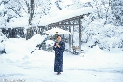 Japan (Chubu) - Woman In Snow