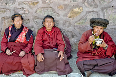 China (Qinghai) - Three Seated Monks