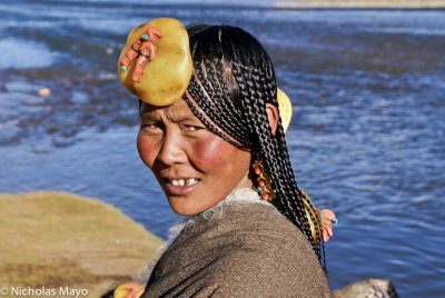 China (Sichuan) - Woman At Religious Assembly