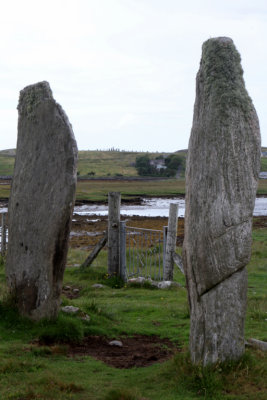 Calanish Stone Circle in the distance