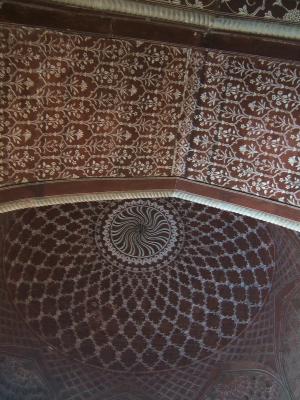 Ceiling in Mosque, Taj Mahal