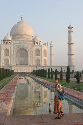 Ruth at The Taj Mahal