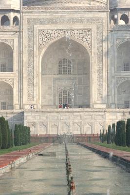 The Taj Mahal fountains