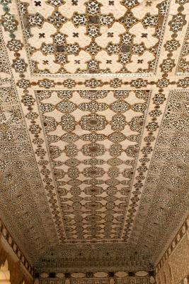 Mirrored ceiling at Amber Fort