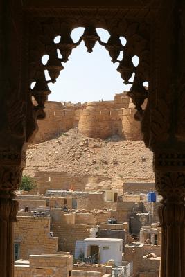 Salim Singh Ki Havelli view of Fort, Jaisalmer