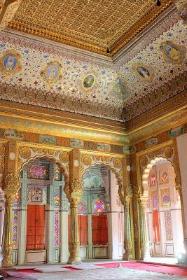 Decorated room, Meherangarh Fort