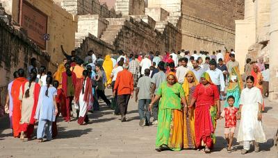 Colourful people, Meherangarh Fort