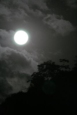 Full moon near Kumbhalgarh