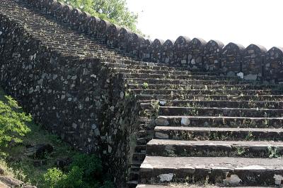 Steps on the wall, Kumbhalgarh Fort