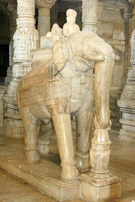 Elephant statue, Jain Temple Complex, Ranakpur