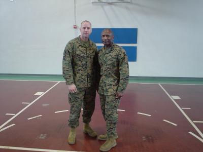 Me with the Sergeant Major of the Marine Corps