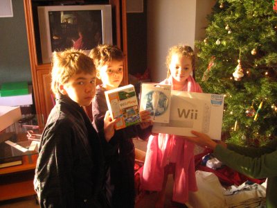 The Wii came via UPS on Christmas eve, lucky