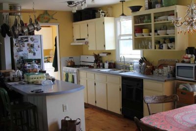 kitchen taken from master bedroom doorway