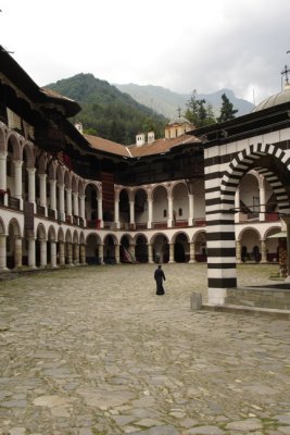 Rila Monastery, the courtyard