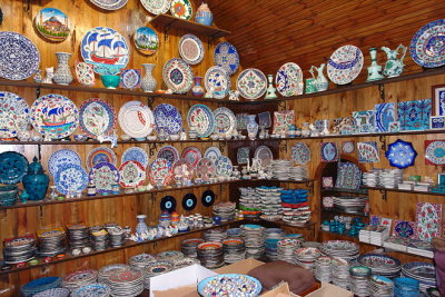 Inside a souvenir shop