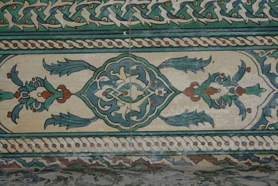 Tile decoration closeup