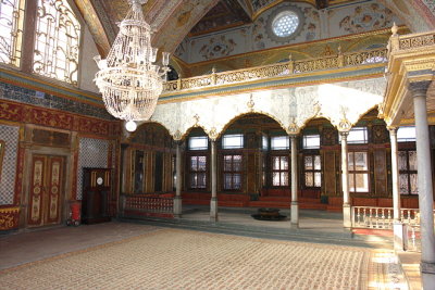 The sultans hall in harem