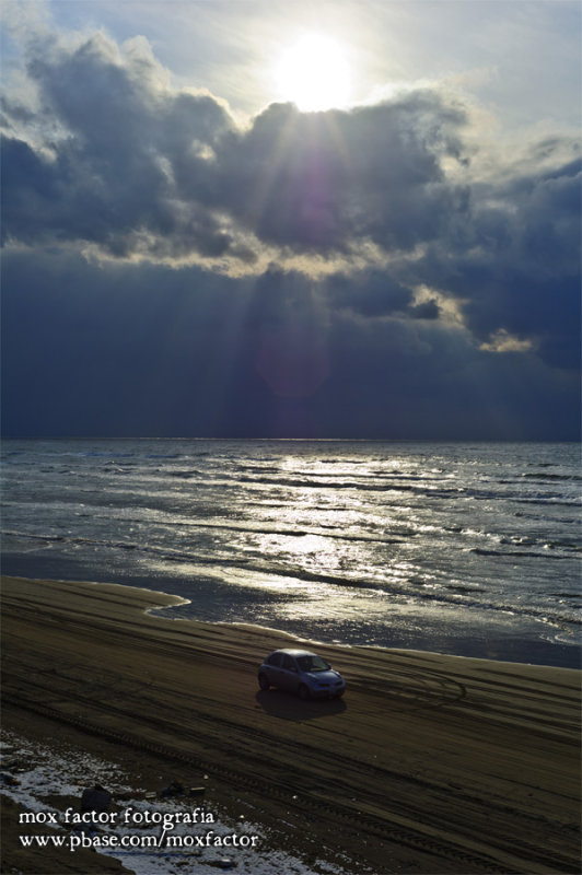 Hakui 羽咋 - 千里浜 beach driveway