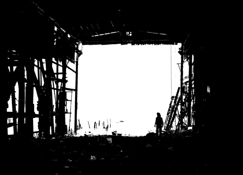 the abandoned shipyard...