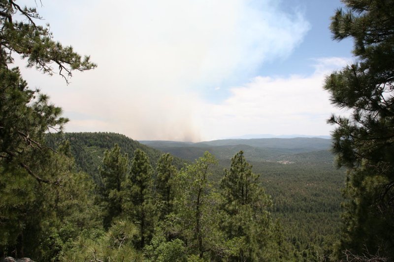 Poco Fire from General Crook Trailhead