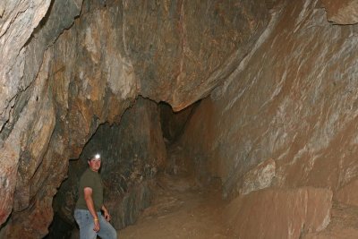 Pete Checking Out the Passage