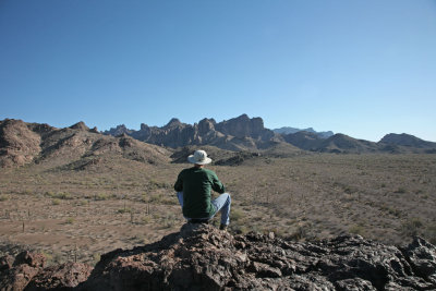 Plan made to follow the wash to the canyon