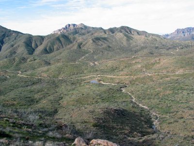 The road up to the JK Ranch