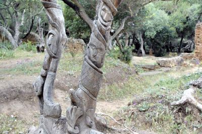Algrie - Tipasa - ruines et sculptures (Essaheli Djelloul )